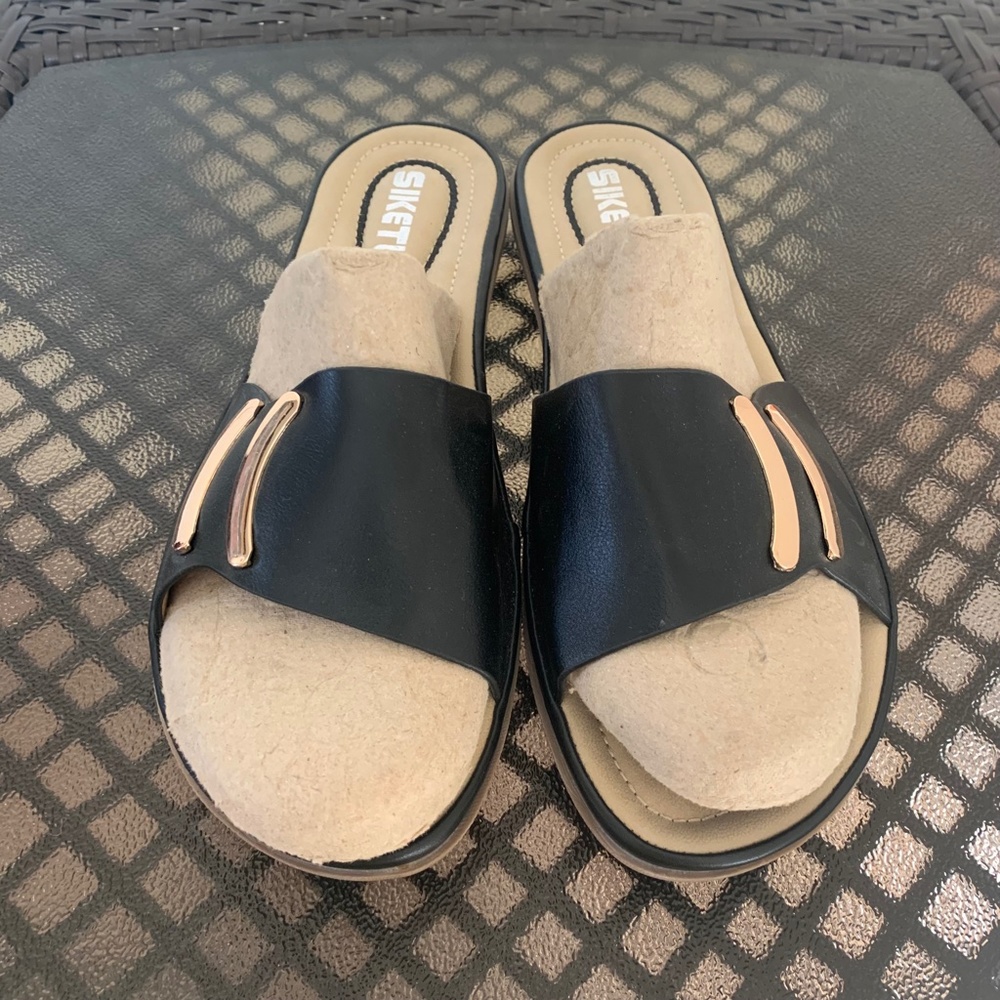 Siketu slip on slide sandals size 41
